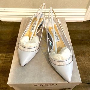 Jimmy Choo Gemma white sandal